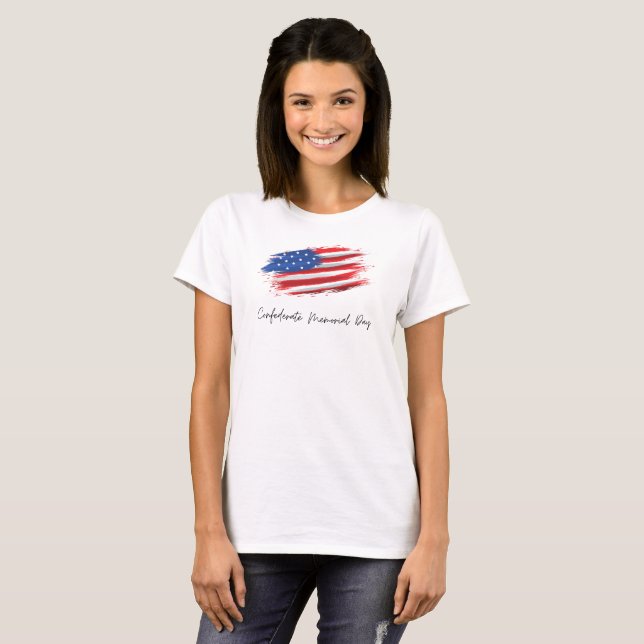 confederate memorial day T-Shirt (Front Full)
