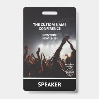 Conference Access Pass QR Code Custom Speaker