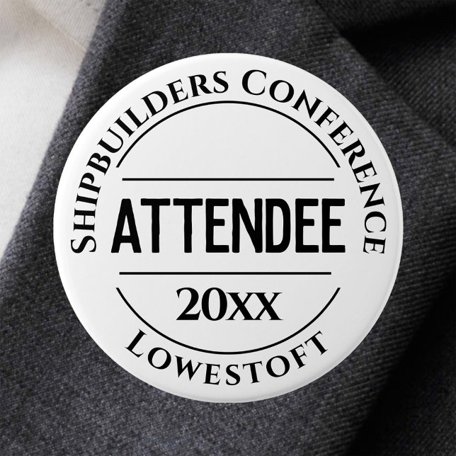 Conference Attendee Badge Button (Creator Uploaded)