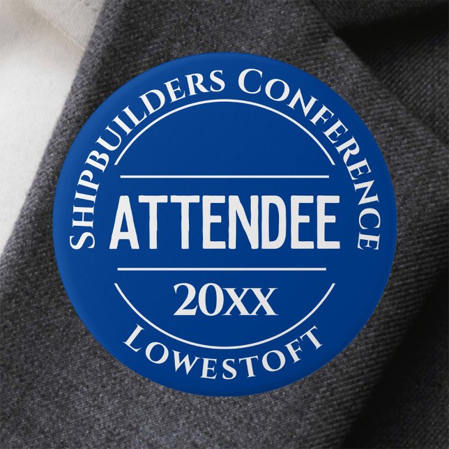 Conference Attendee Badge Button (Creator Uploaded)