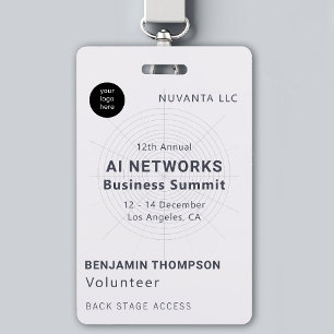 Conference Business Corporate Event Networking ID Badge