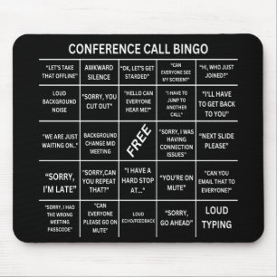 Conference Call Bingo Mouse Pad