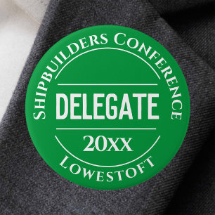 Conference Delegate Badge Button