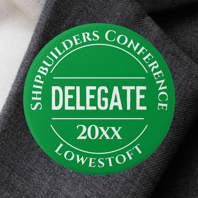Conference Delegate Badge Button (Creator Uploaded)