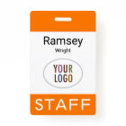 Conference Lanyard Badge Plastic Event Staff Tag