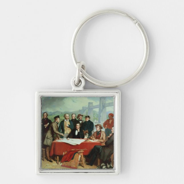 Conference of Engineers at Britannia Bridge Key Ring (Front)