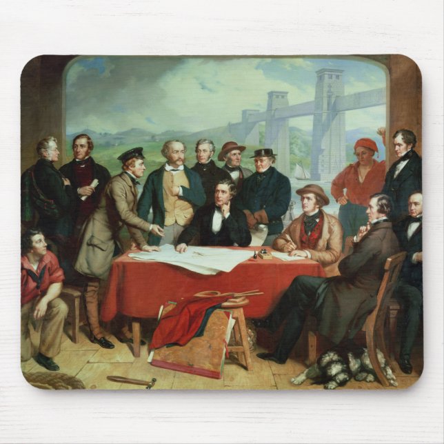 Conference of Engineers at Britannia Bridge Mouse Pad (Front)