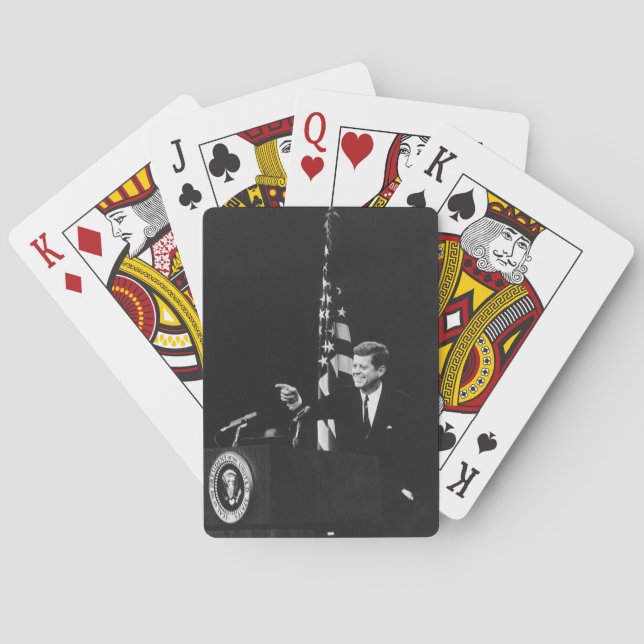 Conference of John Kennedy 35th US President  Playing Cards (Back)