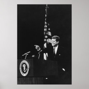 Conference of John Kennedy 35th US President  Poster