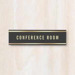 Conference Room Customisable Text Template Door Sign