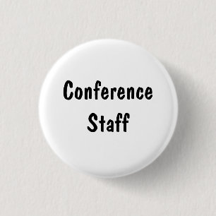 Conference Staff 3 Cm Round Badge