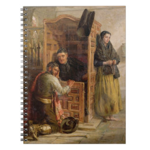 Confession, 1862 (oil on canvas) notebook