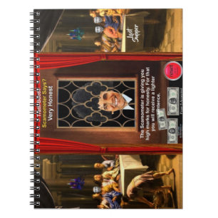 Confession booth notebook