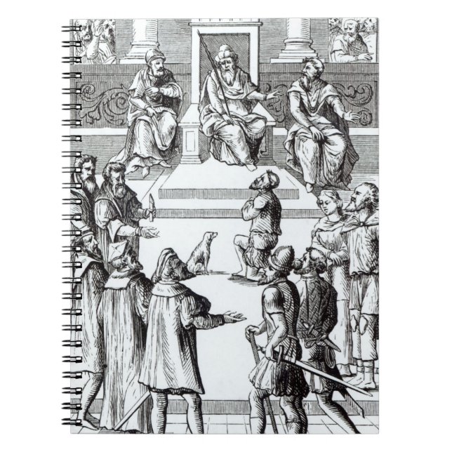 Confession for amends before the tribunal, after a notebook (Front)