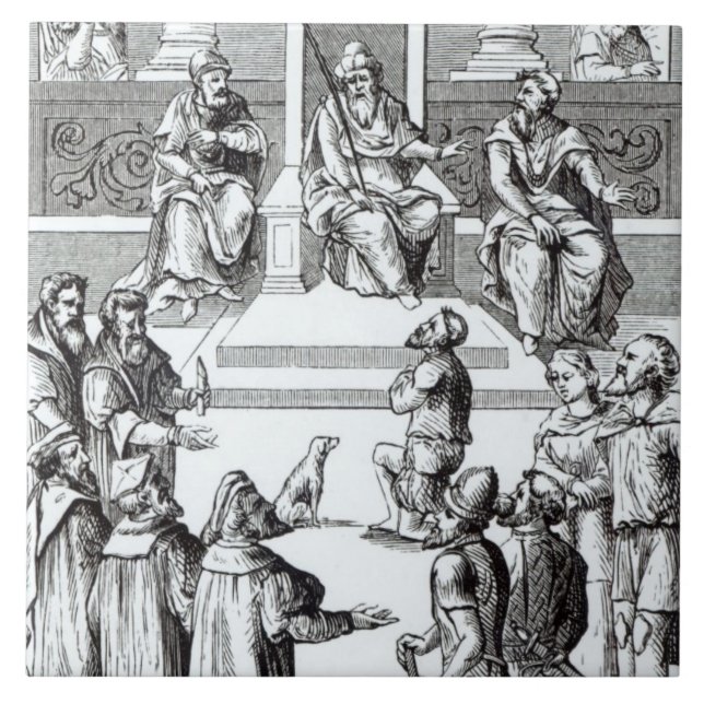 Confession for amends before the tribunal, after a tile (Front)