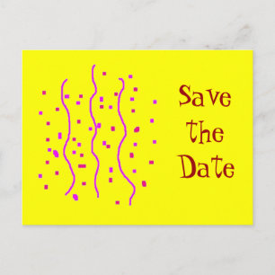 Confetti, Announcement Postcard