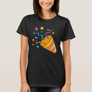 Confetti Artwork Celebrating a Party T-Shirt
