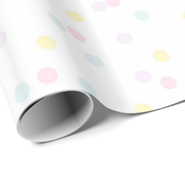 Confetti Baby Shower Gift Wrapping Paper (Roll Corner)