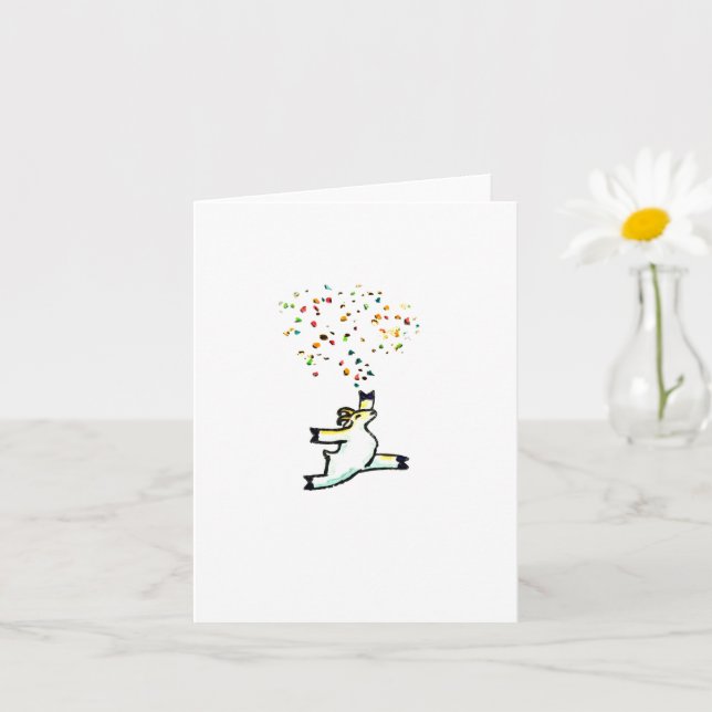 "Confetti," blank greeting card (Small Plant)