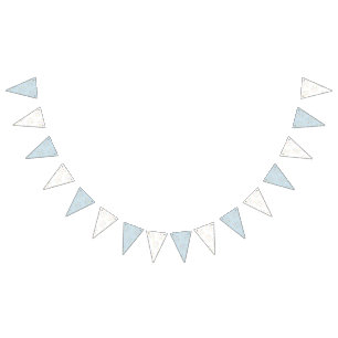 Confetti Blue 1st Birthday Bunting