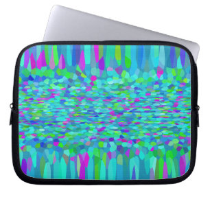 Confetti Blues Fringe Laptop Sleeve