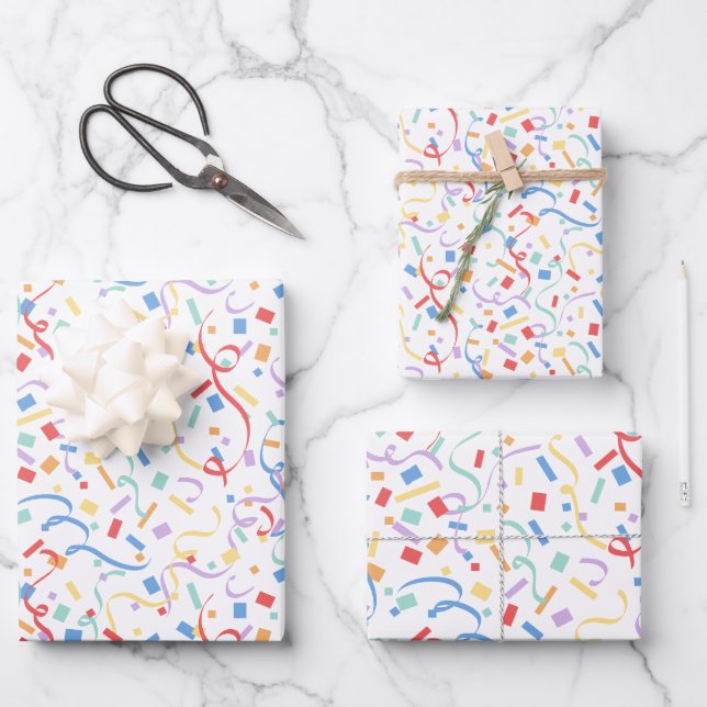  Confetti Brights (Surprise) Wrapping Paper Sheet (Front)