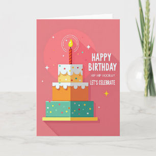 Confetti Cake Party Card