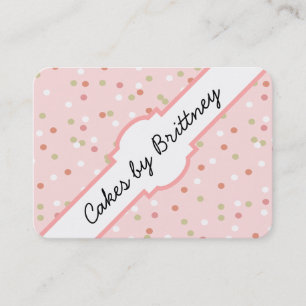 Confetti Cake • Pink Buttercream Frosting Business Card
