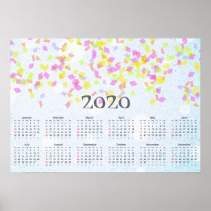 Confetti Calendar 2020 Poster