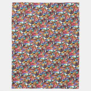 Confetti Carnival Party Colourful Paper Pieces Fun Fleece Blanket