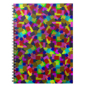 Confetti Chaos: A Burst of Colorful Paper Fragment Notebook