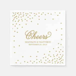 Confetti Cheers   Personalised Paper Napkins