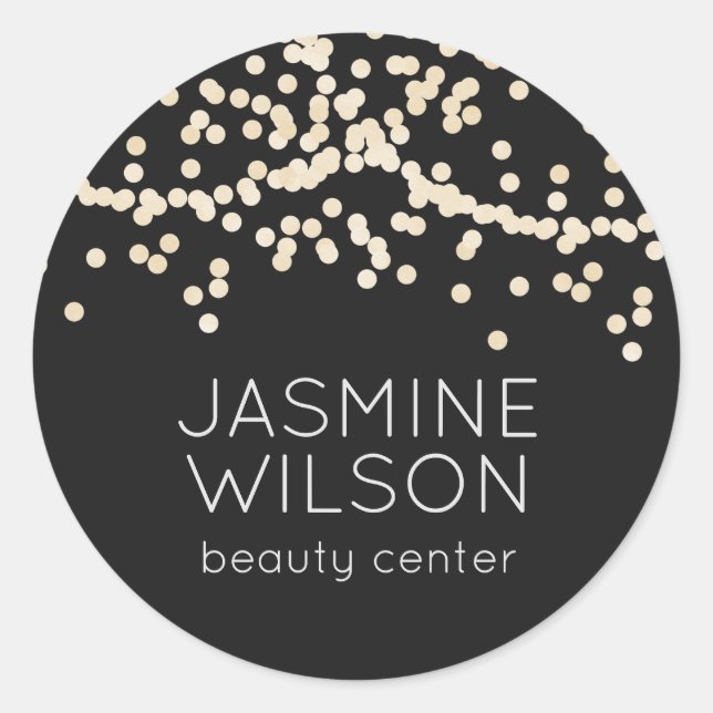 Confetti Classic | Minimalist Personalised Sticker (Front)