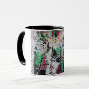 Confetti color collision jungle mug