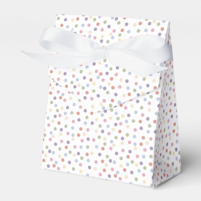 Confetti Contemporary (Dots) Favour Box (Front Side)