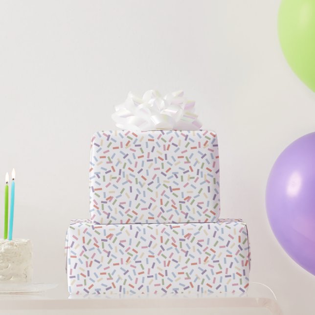 Confetti Contemporary (Sprinkles) Wrapping Paper (Party Gifts)