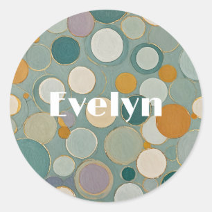 Confetti Currents Classic Round Sticker
