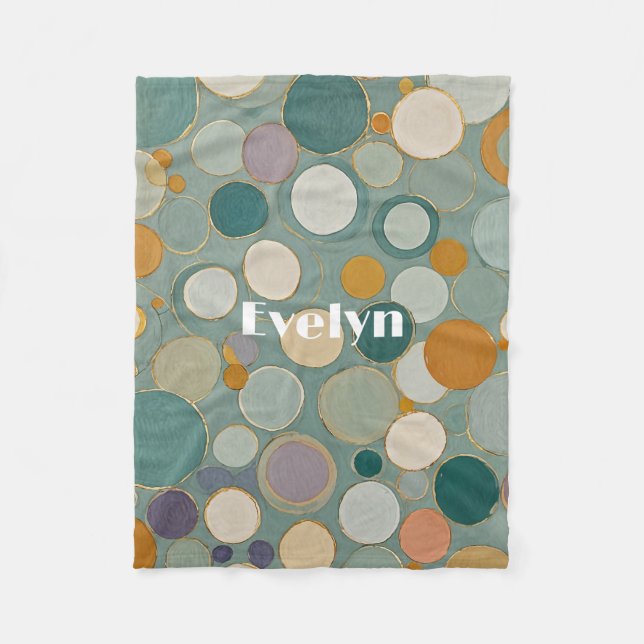 Confetti Currents Fleece Blanket (Front)