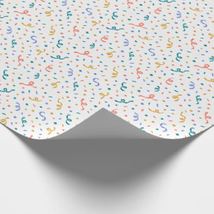Confetti Dance Party Celebration Wrapping Paper