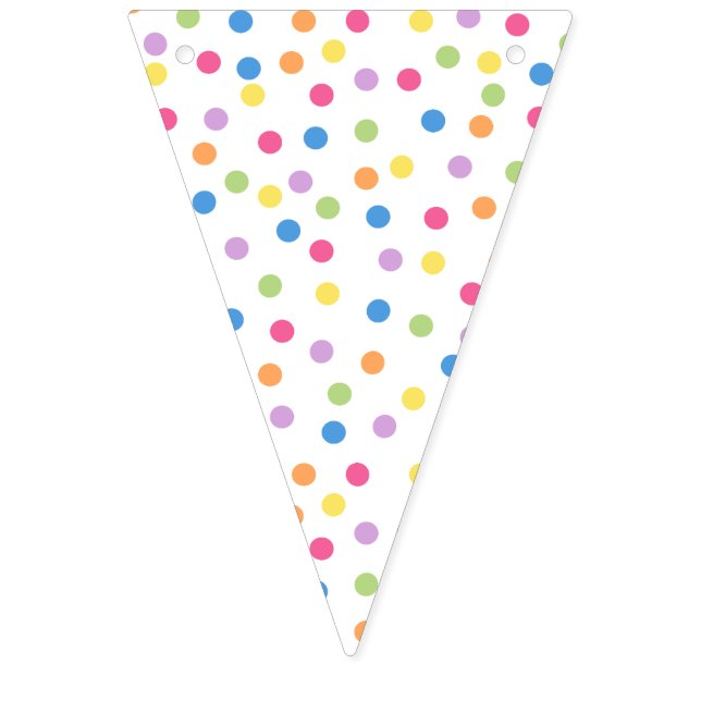 Confetti Dazzle (Dots) Bunting (First Flag)