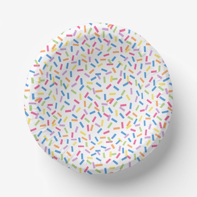 Confetti Dazzle (Sprinkles) Paper Plate (Front)