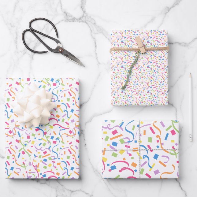 Confetti Dazzle (Surprise) Wrapping Paper Sheet (Front)