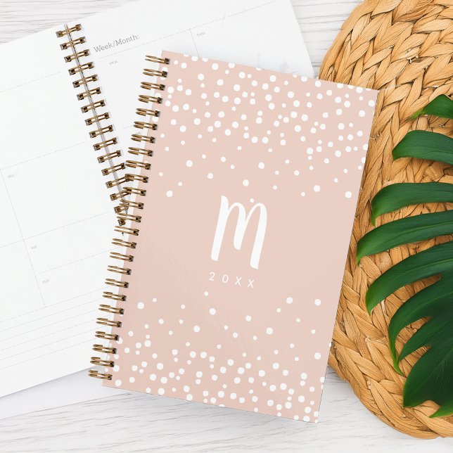 Confetti Dots Monogram Planner | Blush (Creator Uploaded)