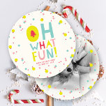Confetti Dots Oh What Fun Colorful Modern Photo Holiday Card<br><div class="desc">Designed by fat*fa*tin. Easy to customize with your own text,  photo or image. For custom requests,  please contact fat*fa*tin directly. Custom charges apply.

www.zazzle.com/fat_fa_tin
www.zazzle.com/color_therapy
www.zazzle.com/fatfatin_blue_knot
www.zazzle.com/fatfatin_red_knot
www.zazzle.com/fatfatin_mini_me
www.zazzle.com/fatfatin_box
www.zazzle.com/fatfatin_design
www.zazzle.com/fatfatin_ink</div>