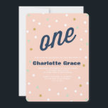 Confetti First Birthday Invitation<br><div class="desc"></div>