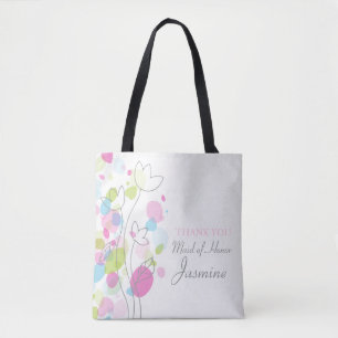 Confetti flower maid of honour bag
