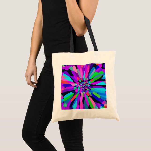 Confetti Flower Purple Tote Bag (Front (Product))