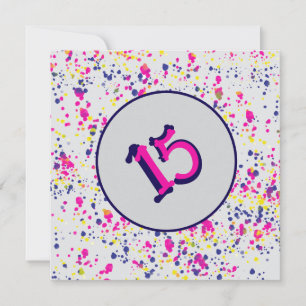 Confetti Fun Sprinkles Design 15 Invitation