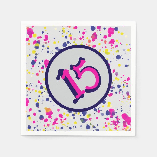 Confetti Fun Sprinkles Design 15 Napkin (Front)