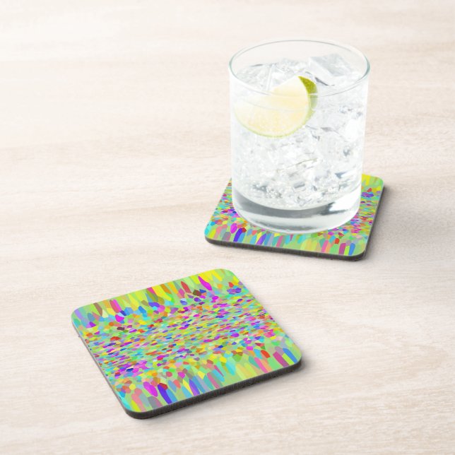 Confetti Garden Fringe Coaster (Right Side)